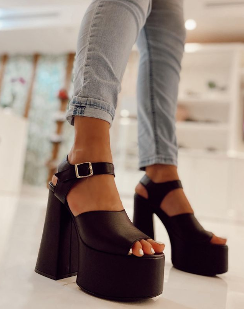 Fancy Platform Sandals (Genuine Leather) Collab ORI