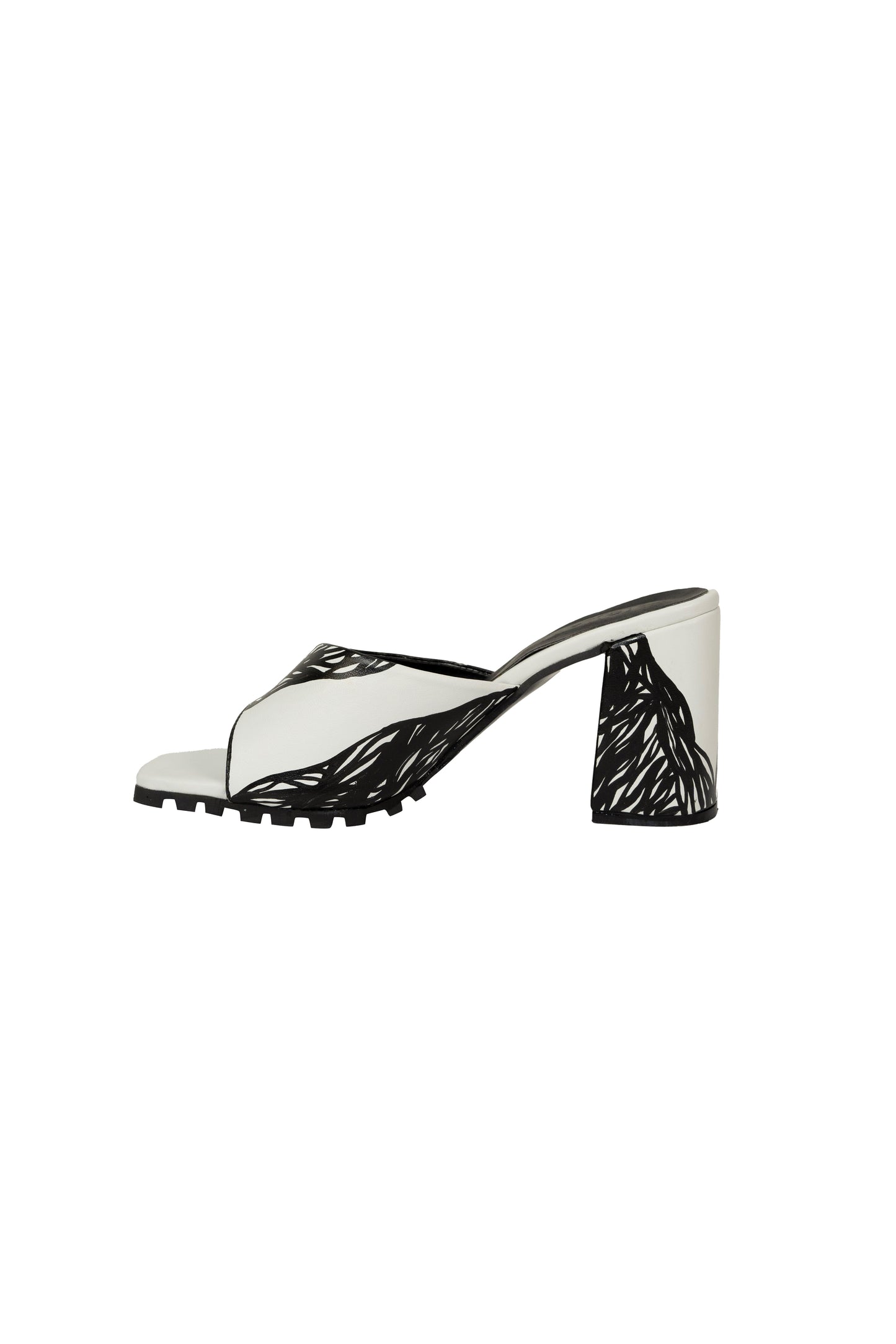 Acapulco Heel Wide Sandal White Collab ORI