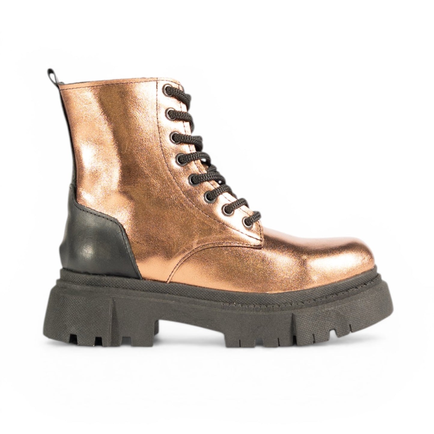 ELECTRA Combat Boot — Ignite Your Power (Genuine Leather) BRONZE
