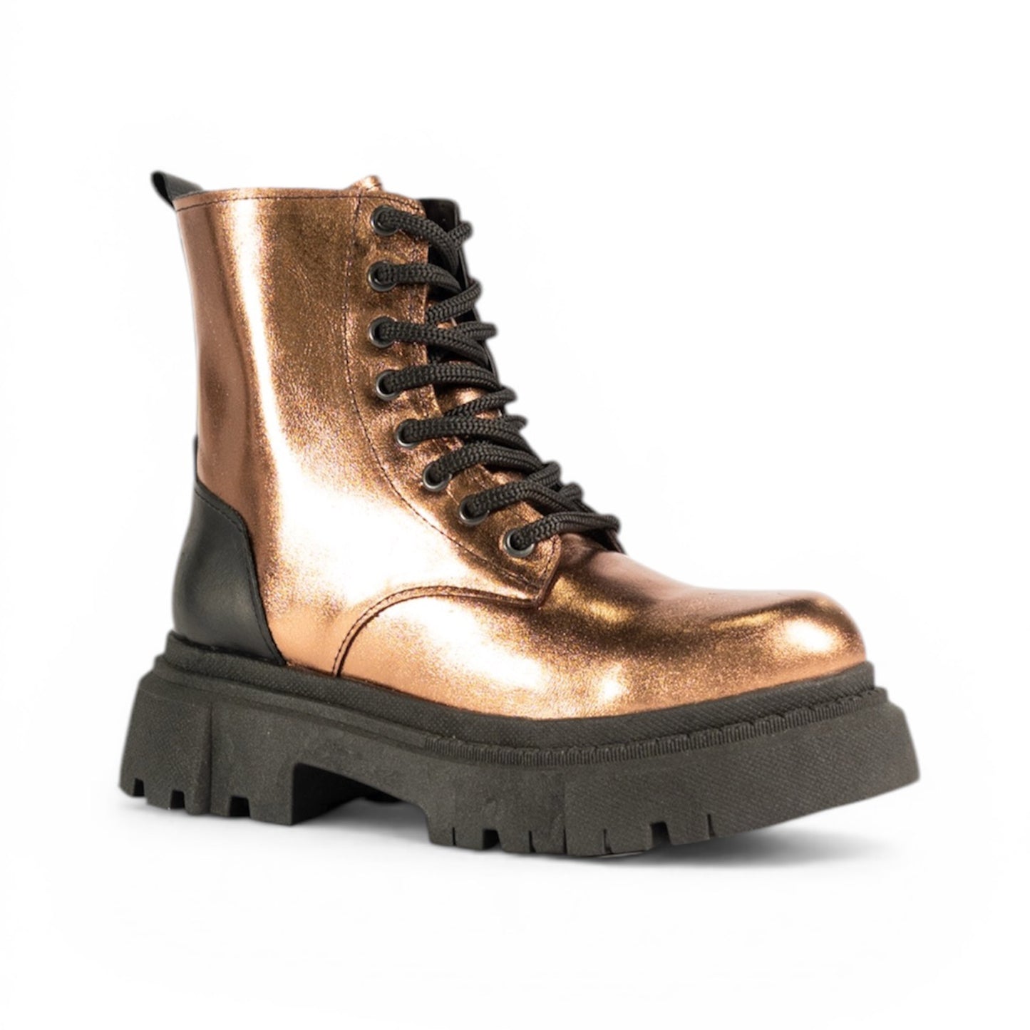 ELECTRA Combat Boot — Ignite Your Power (Genuine Leather) BRONZE