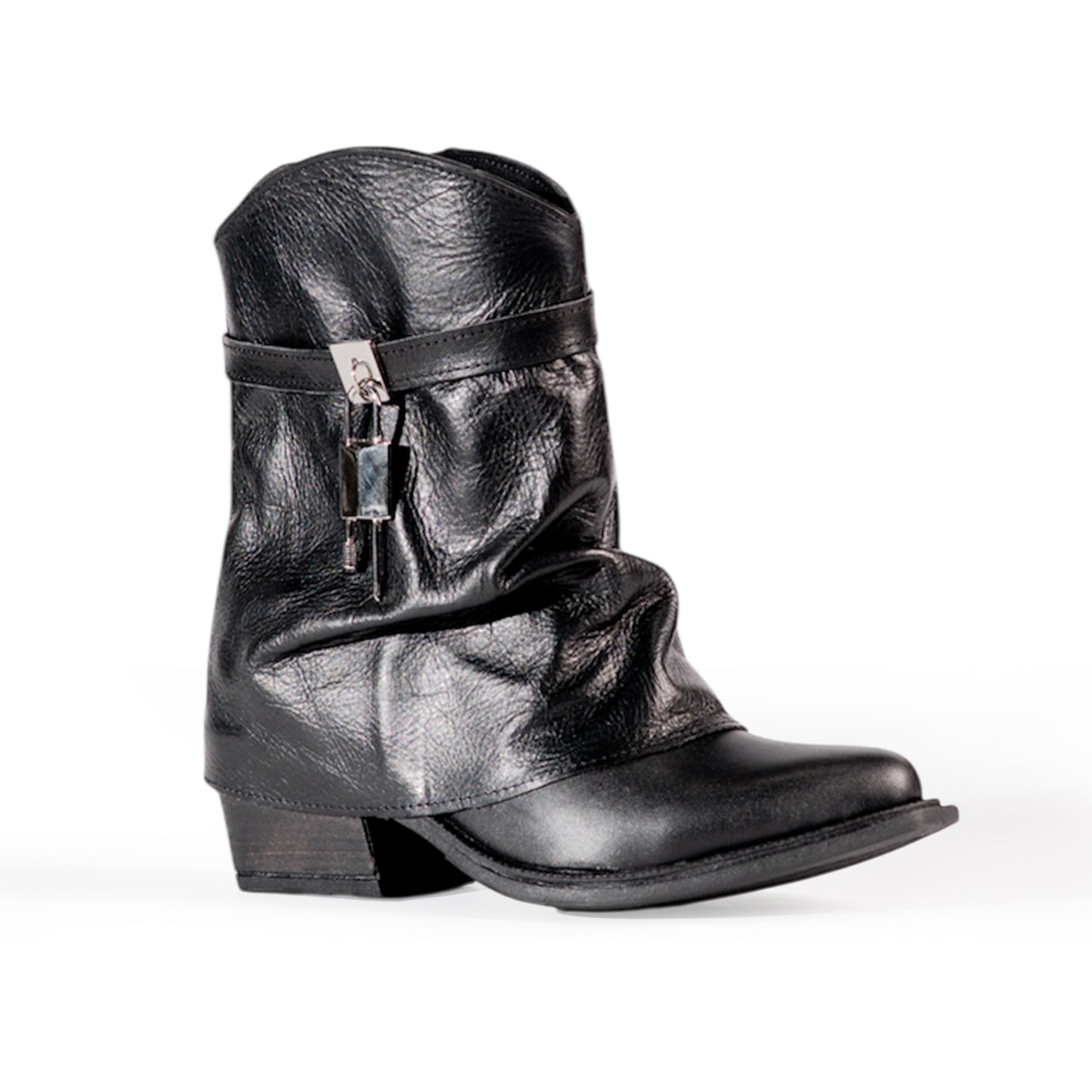 SELENE LOW — The Moon-Locked Short Texana (Genuine Leather)