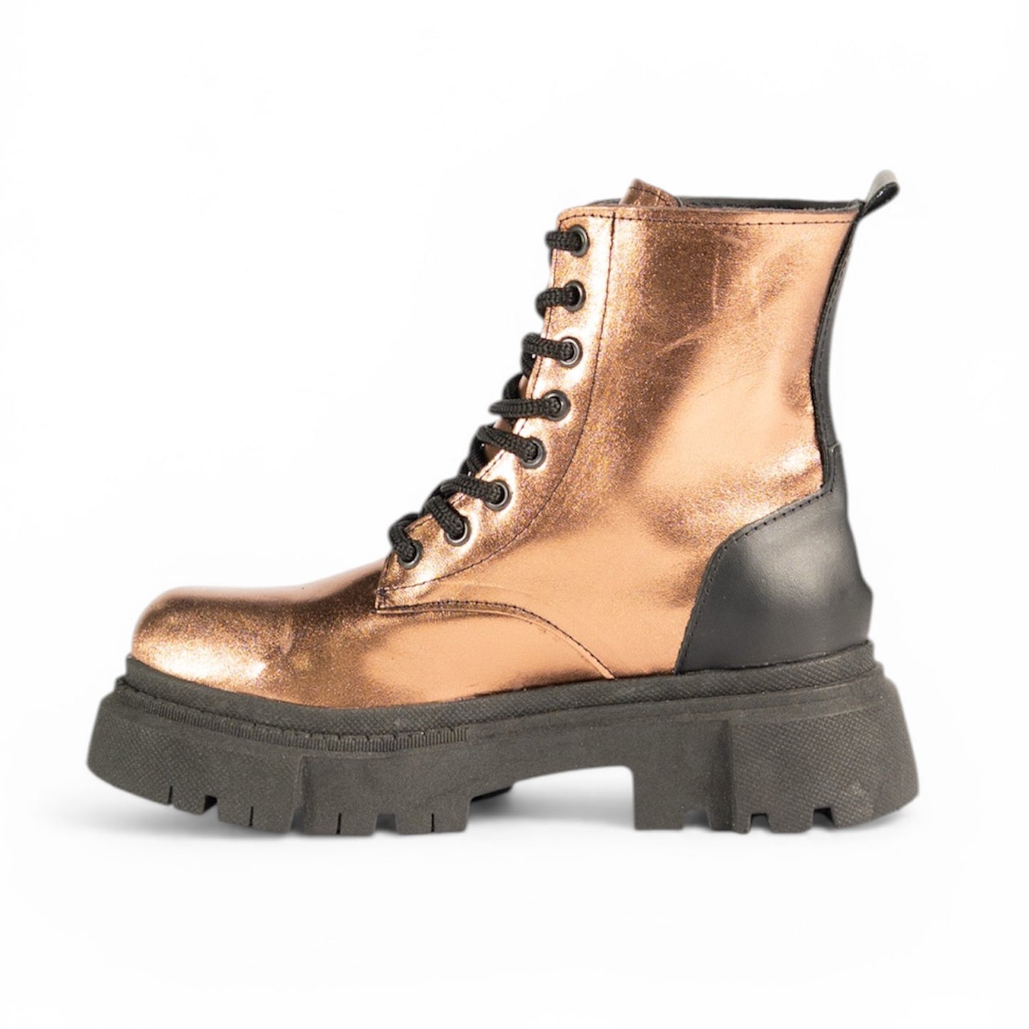 ELECTRA Combat Boot — Ignite Your Power (Genuine Leather) BRONZE
