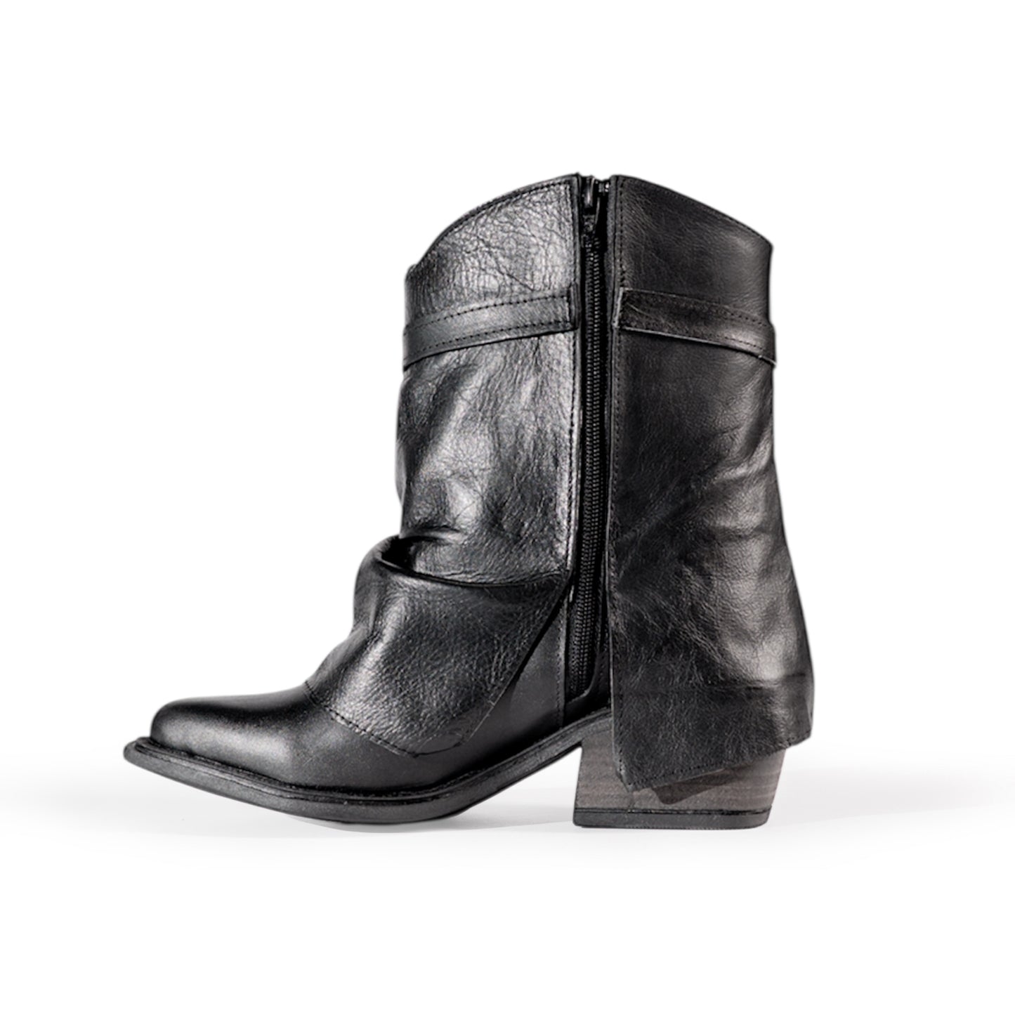 SELENE LOW — The Moon-Locked Short Texana (Genuine Leather)