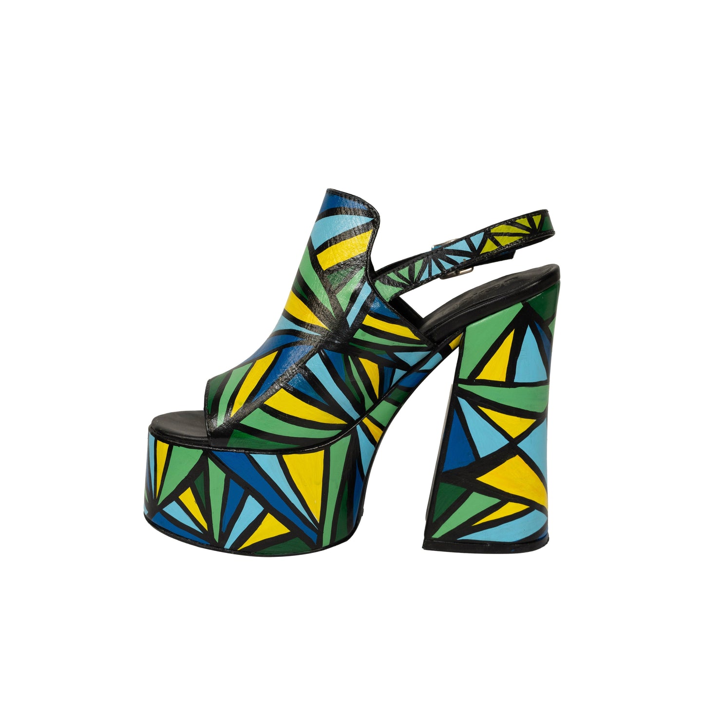 Fancy Platform Sandals GENUINE LEATHER Collab ORI