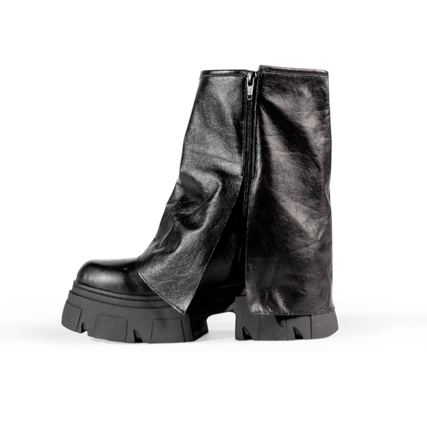 BERLIN Black — The Dual-Spirit Boot (Genuine Leather)