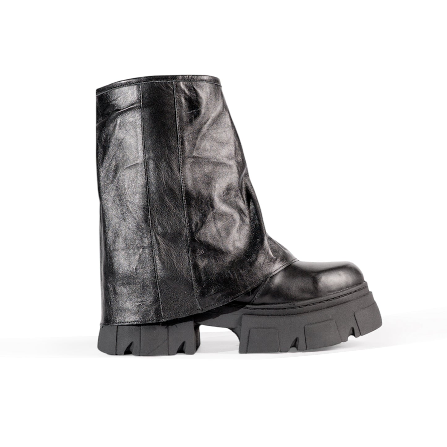 BERLIN Black — The Dual-Spirit Boot (Genuine Leather)