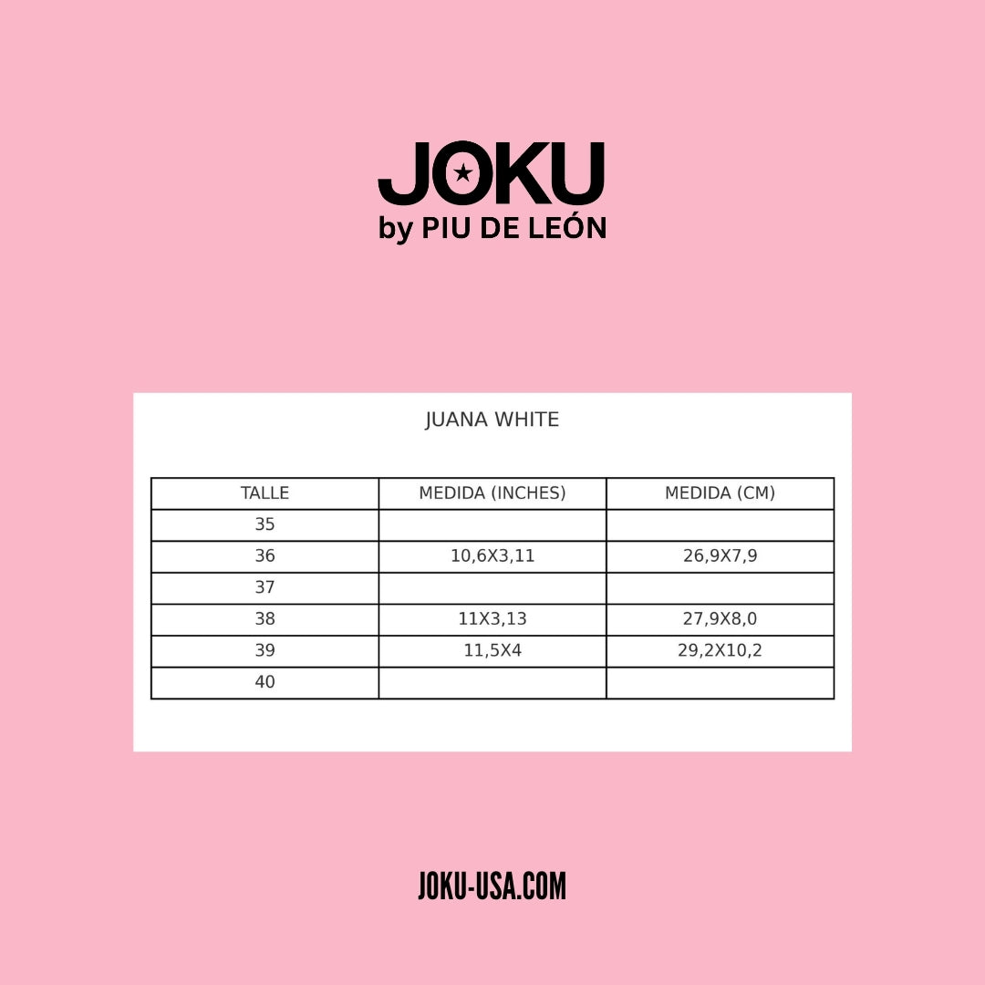 Juana White GENUINE LEATHER