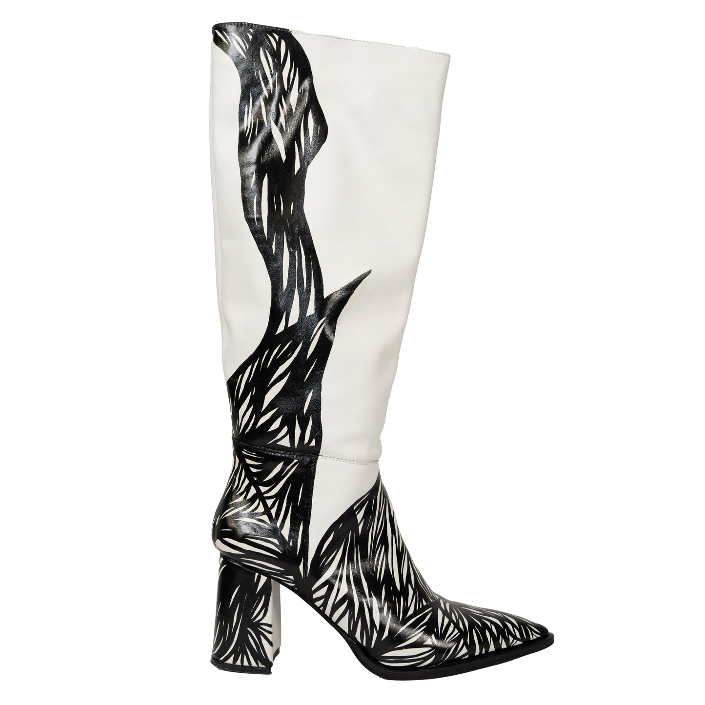Maria White Boots GENUINE LEATHER Collab ORI