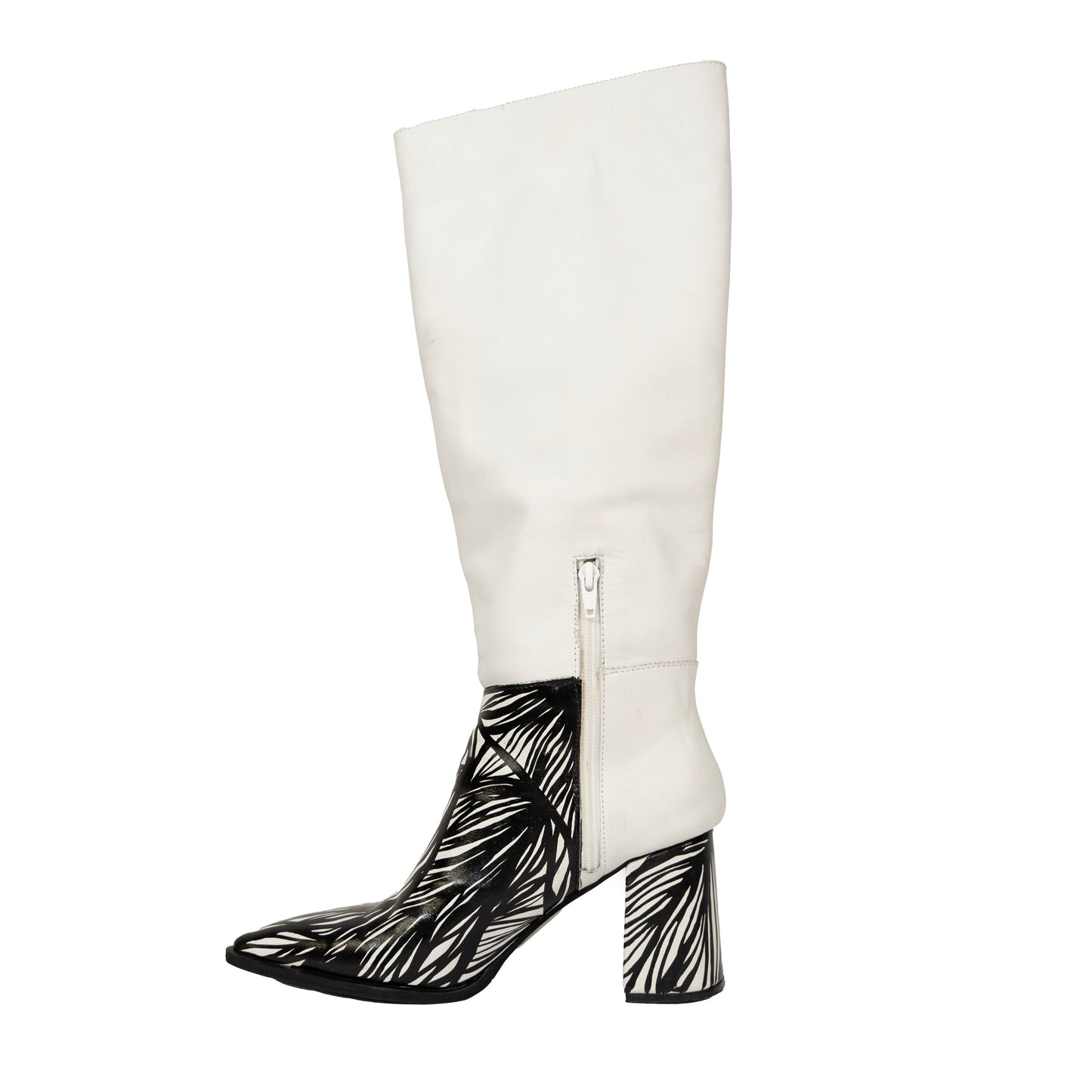 Maria White Boots GENUINE LEATHER Collab ORI
