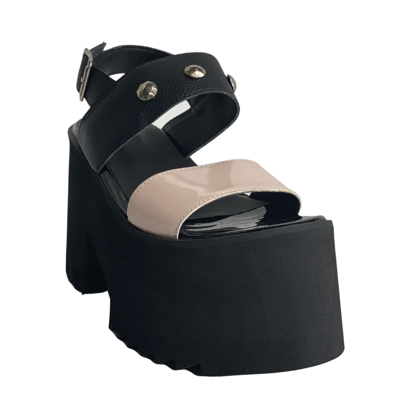 Diama Black & Nude GENUINE LEATHER