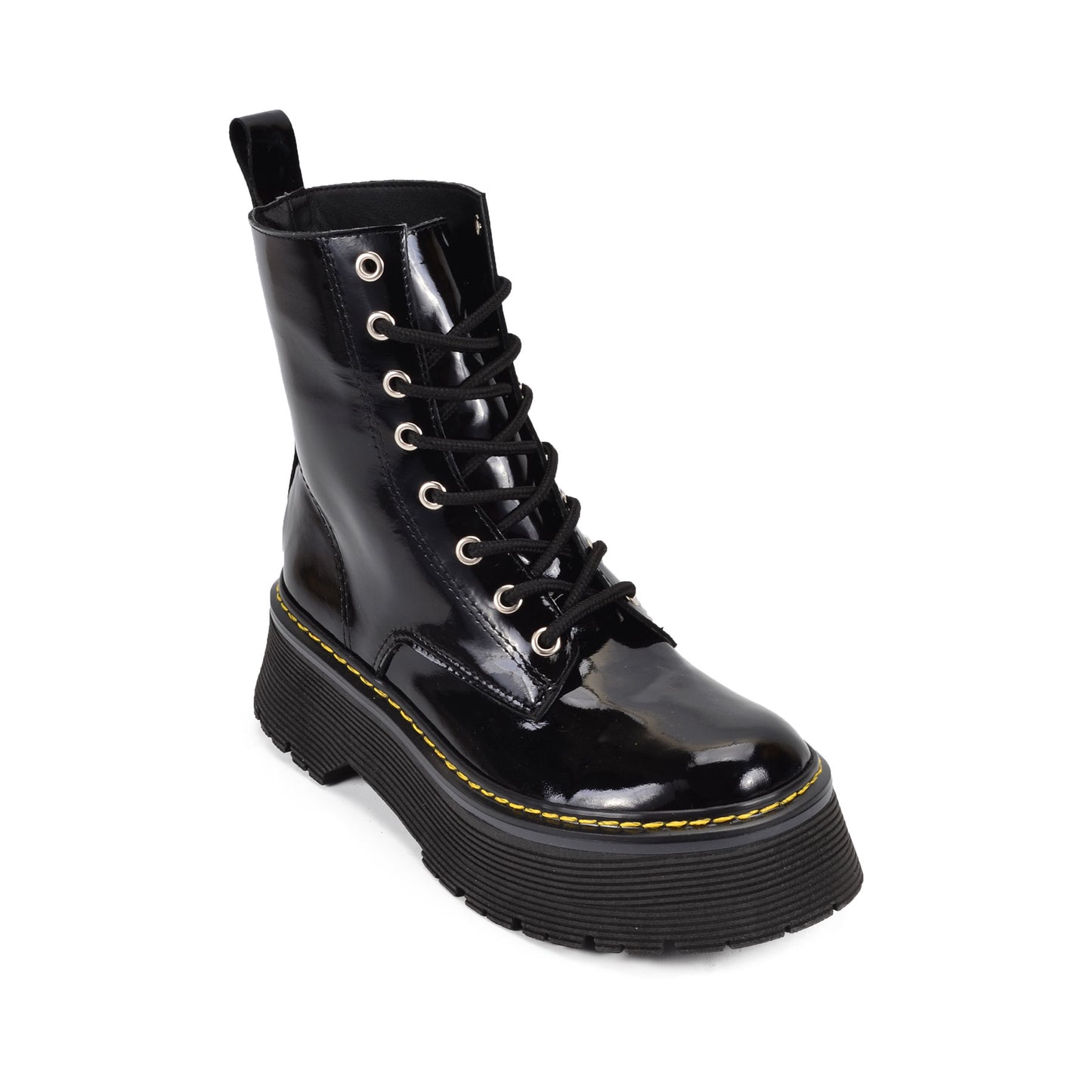 Rock  Lace-up Boot GENUINE VEGAN LEATHER