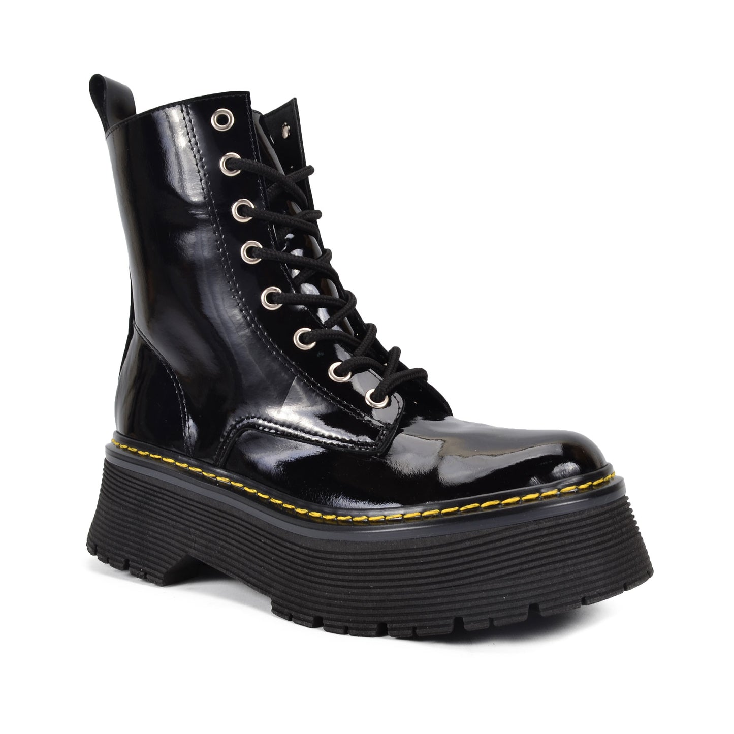 Rock  Lace-up Boot GENUINE VEGAN LEATHER