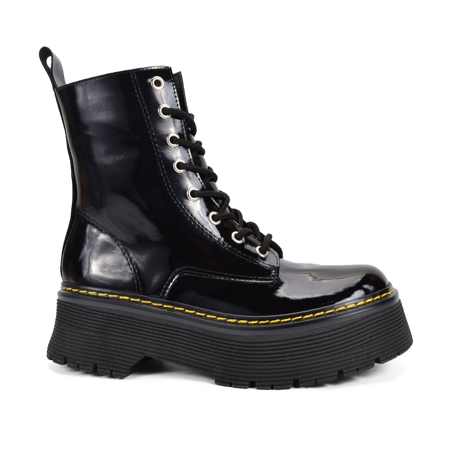 Rock  Lace-up Boot GENUINE VEGAN LEATHER